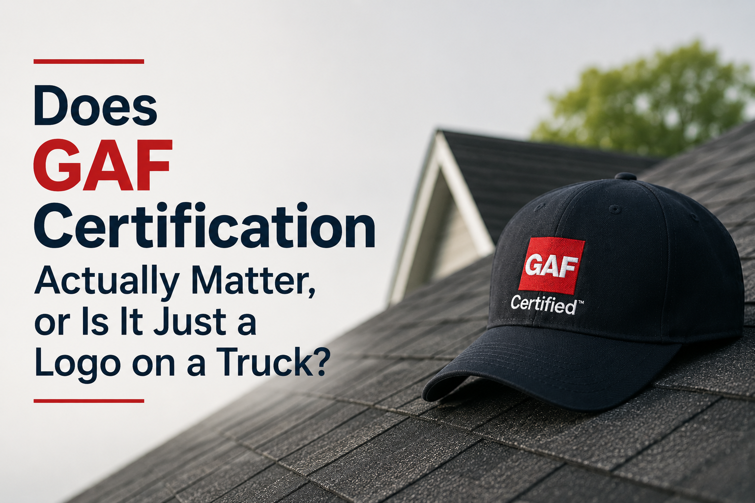 Does GAF Certification Actually Matter? Real Answer for NC Homeowners Comparing Roofers